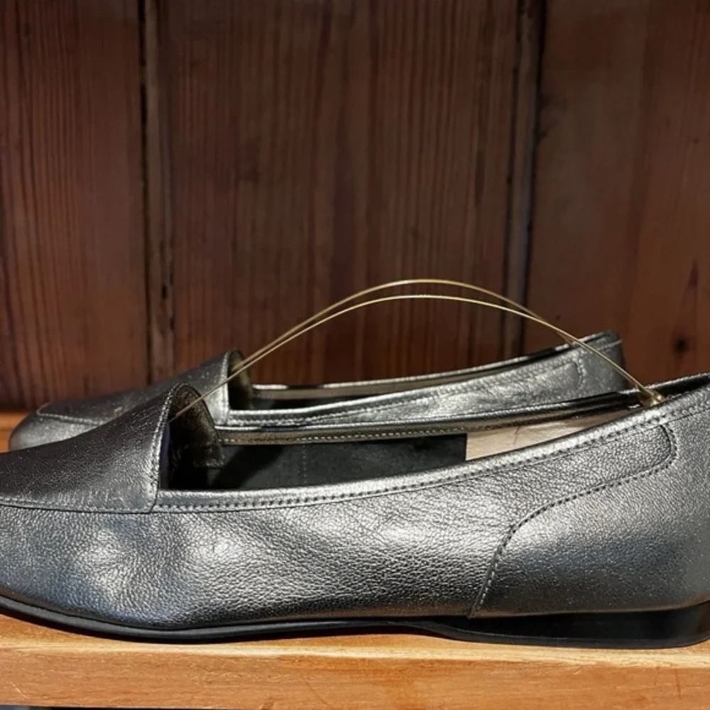 Enzo Angiolini  Liberty Bronze Leather Flat Loafers Shoes Slip On Casual Size 8M